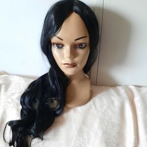 Long Black Wavy Wig
